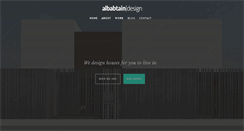 Desktop Screenshot of albabtaindesign.com